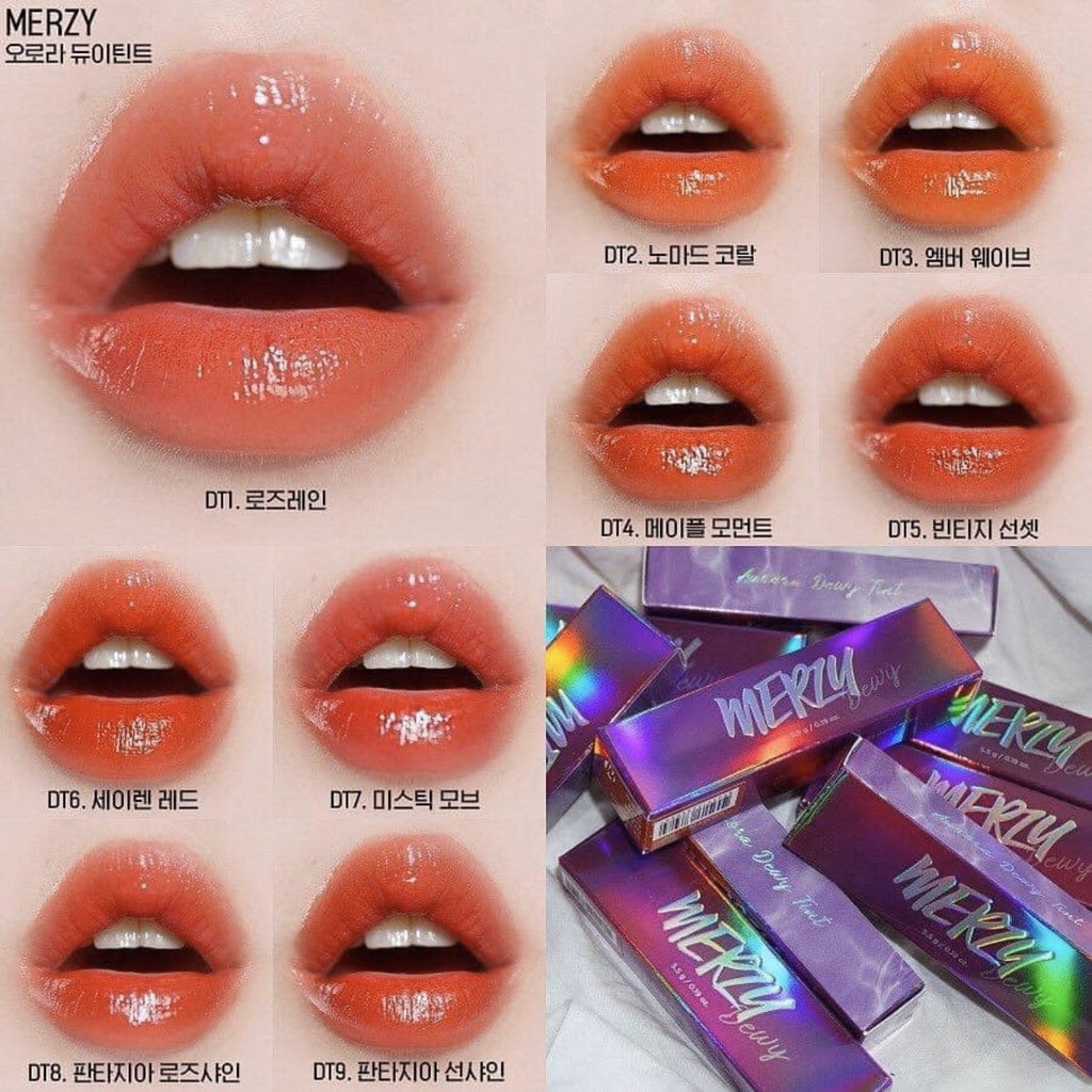 Son Tint Bóng Siêu Lì Merzy Aurora Dewy Tint 5.5g | BigBuy360 - bigbuy360.vn