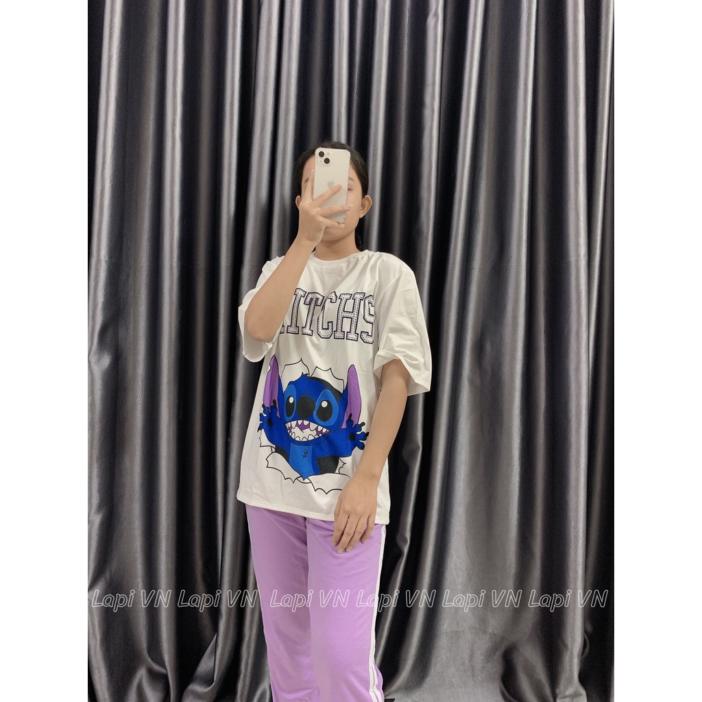 Đồ bộ mặc nhà unisex, pijama Lapi VN tay lỡ quần jogger ống bo chất liệu cao cấp, hình in đáng yêu