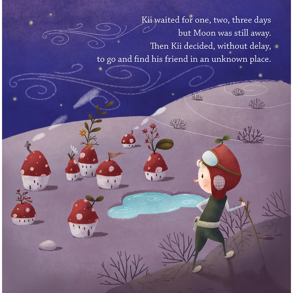 Sách tiếng Anh 3.	KII’S FIRST ADVENTURE: MOON MOON, WHERE ARE YOU - Giải thưởng sách tranh Ehomebooks