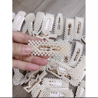 kẹp tóc đính ngọc tiểu thư vintage