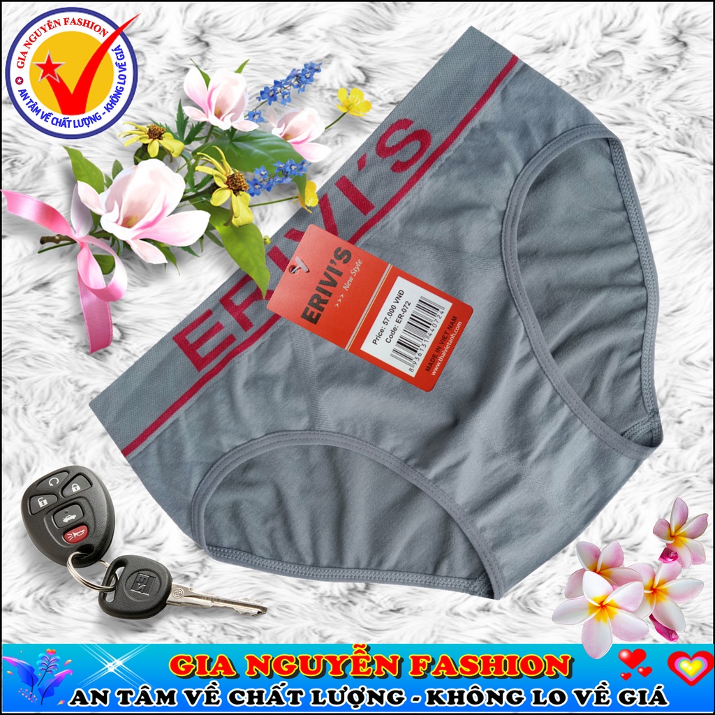 Combo 5 Quần lót nam DỆT KIM KHÔNG ĐƯỜNG MAY - Hàng Erivis Việt Nam