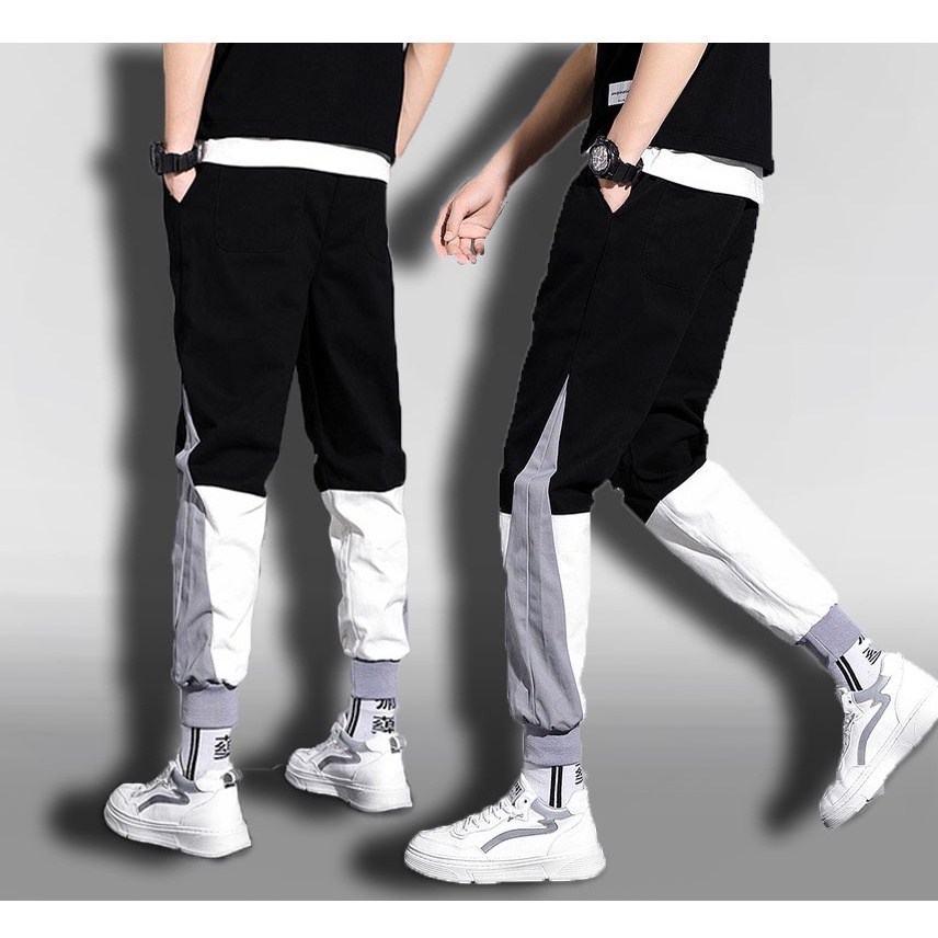 Quần thể thao nam  MẪU HOT   jogger kaki nam nữ phối màu đẹp dài trơn túi hộp kiểu bó ống mùa hè Phong Cách Hàn Quốc