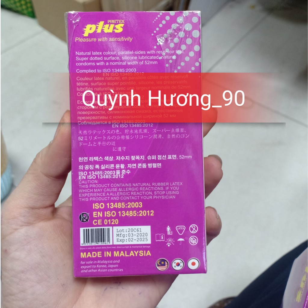 Combo 100 chiếc bao cao su PRETEX PLUS cho cảm giác thăng hoa