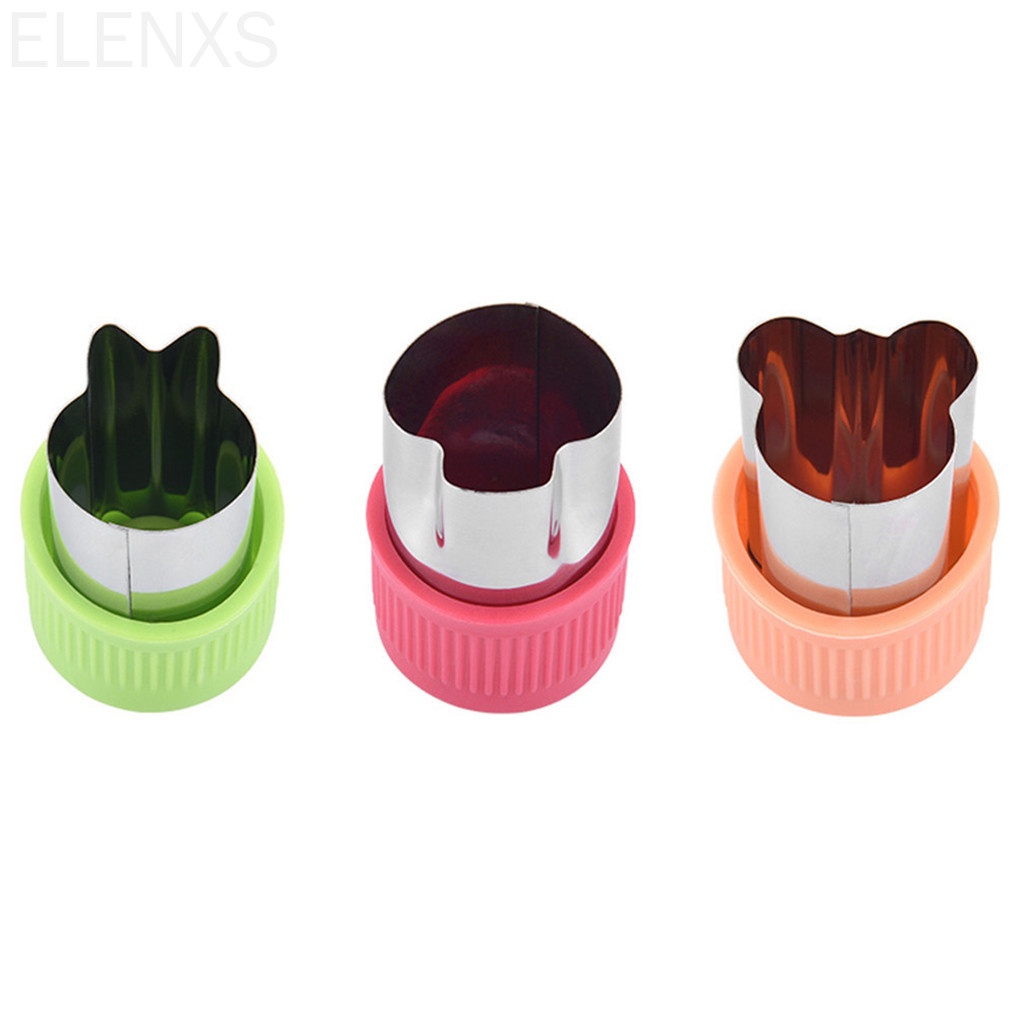 Bộ 3 Khuôn Cắt Tạo Hình Rau Củ Quả Bằng Thép Không Gỉ