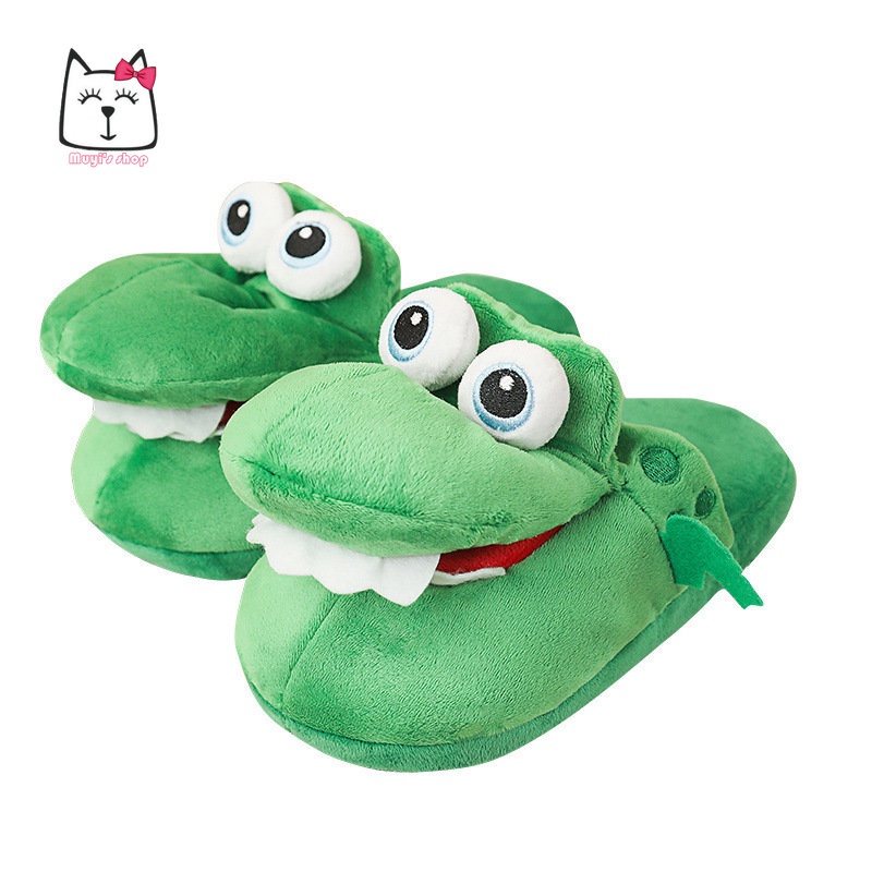 Dép Bông Đi Trong Nhà Hình Cá Sấu Ngộ Nghĩnh