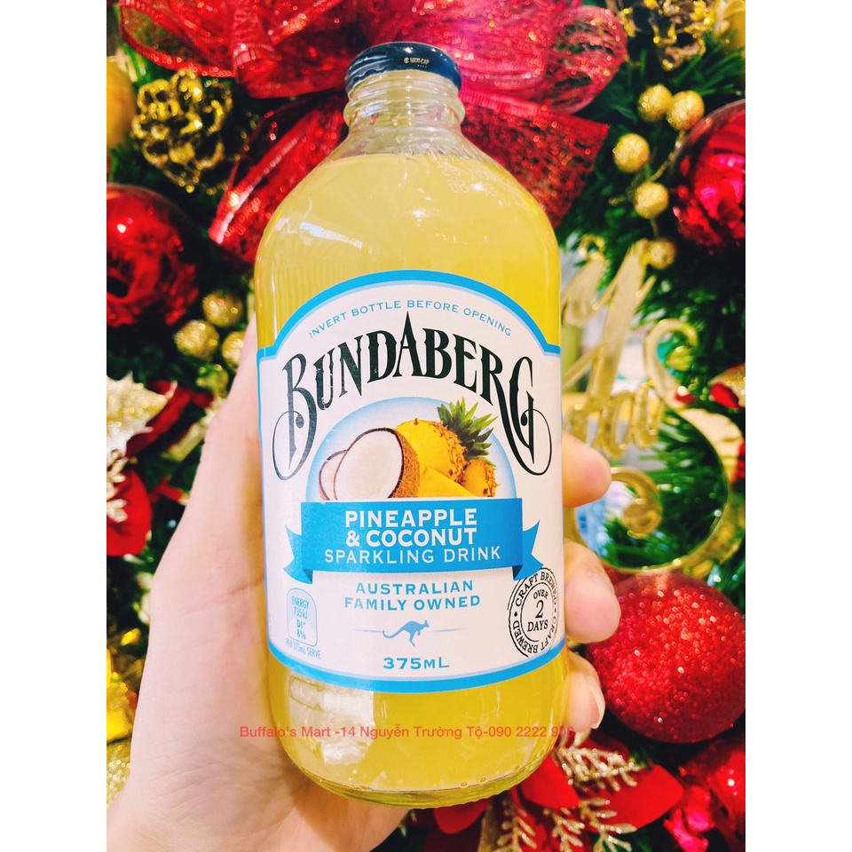 Nước ép trái cây có ga Bundaberg 375ml - Hàng nhập khẩu chính hãng