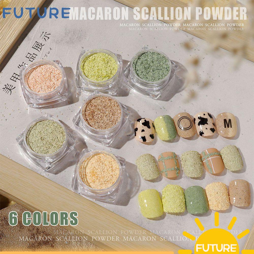 Set 6 Lọ Bột Kim Tuyến Trang Trí Móng Tay 3D 6 Màu Sắc|Bột Kim Tuyến Trang Trí Móng Tay DIY