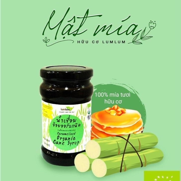 Mật mía Syrup hữu cơ 260ml Lumlum Organic