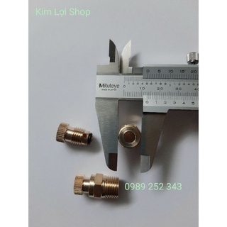 Ốc xả đáy bình máy nén khí Mini Ren 13mm 100% đồng thau