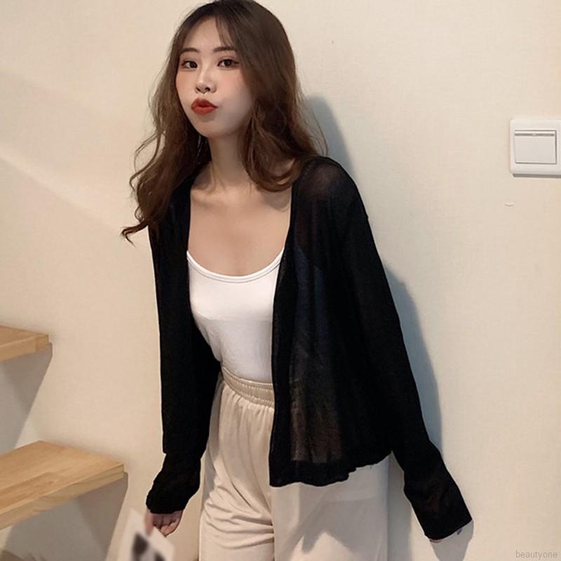 Áo Cardigan Dệt Kim Tay Dài Phối Nút Thiết Kế Cổ Chữ V Thanh Lịch | BigBuy360 - bigbuy360.vn
