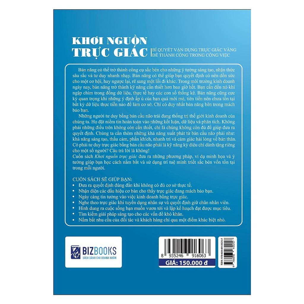 Sách - Khơi nguồn trực giác - Bizbooks
