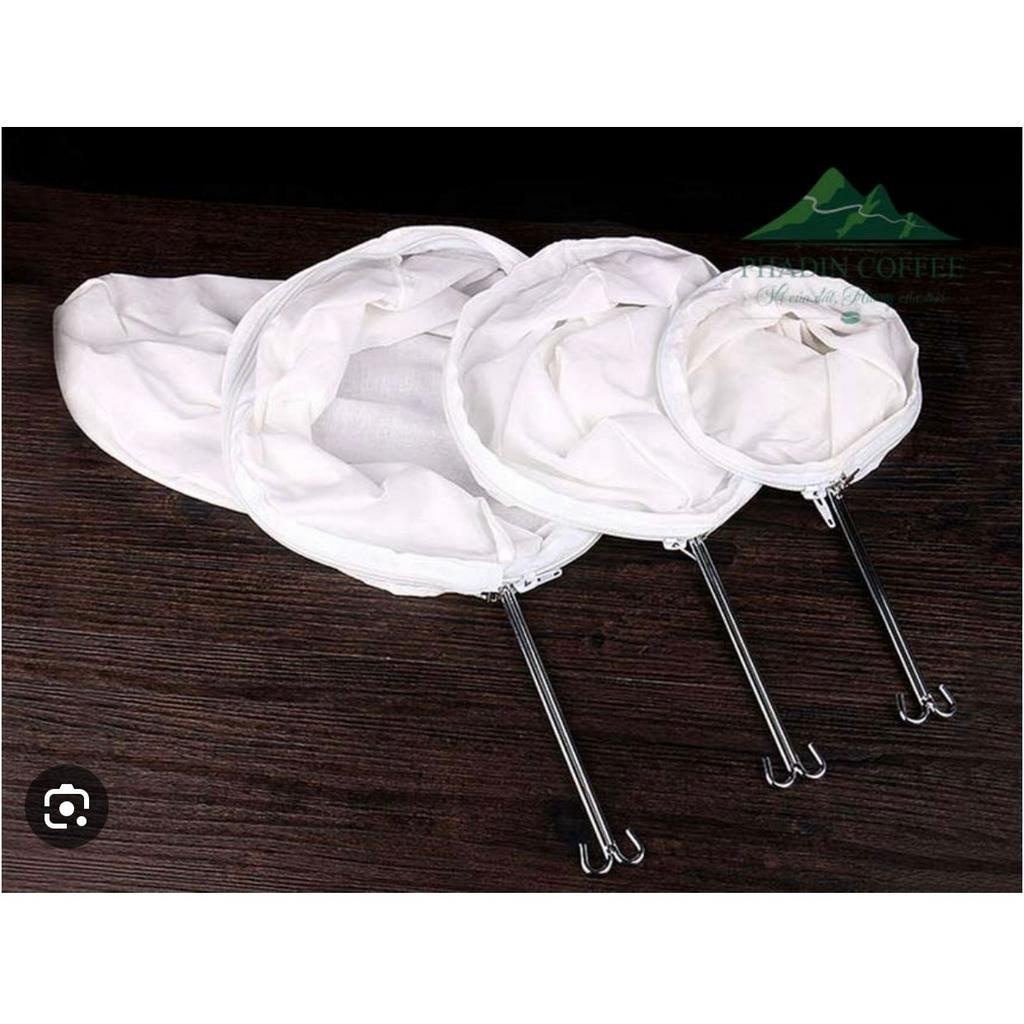 Vợt lọc trà  túi vải cán inox