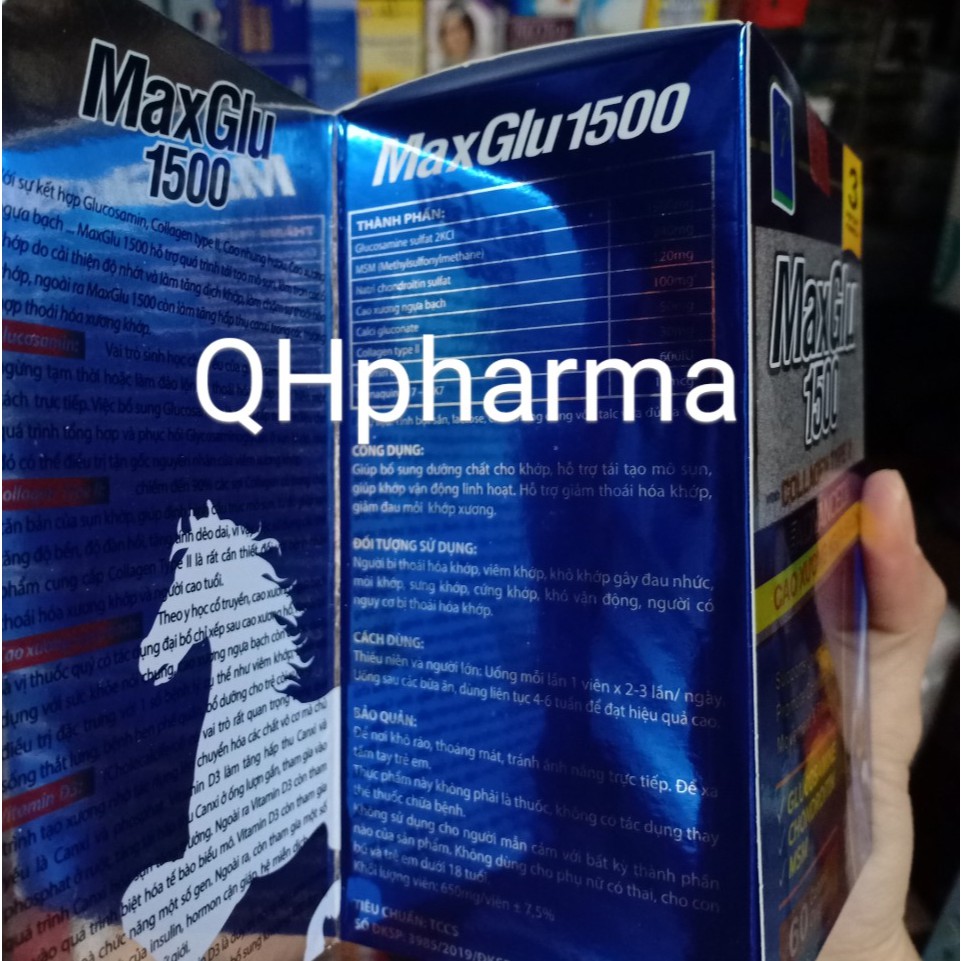 Viên bổ xương khớp MAXGLU 1500 lọ 60 viên