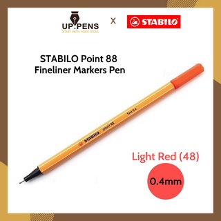 Bút line Stabilo Point 88 Fineliner Markers Pen – Màu đỏ (Light Red)