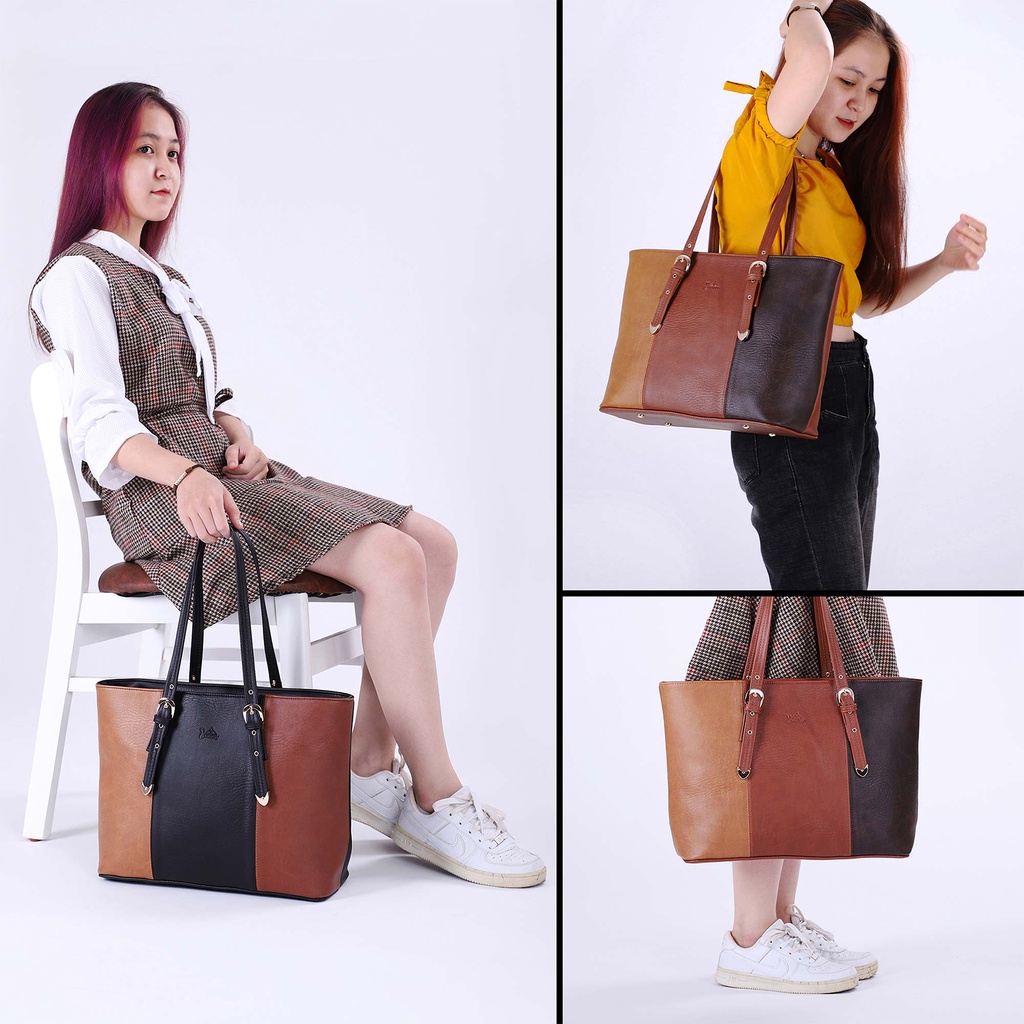 Túi xách nữ Yuumy YTX2 cở lớn phối sọc