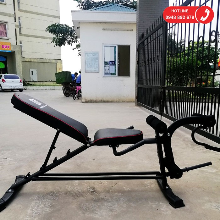 Ghế tập gym đa năng Miking PS-031 ✅ Ghế tập bụng kiêm đẩy tạ gọn mà bền