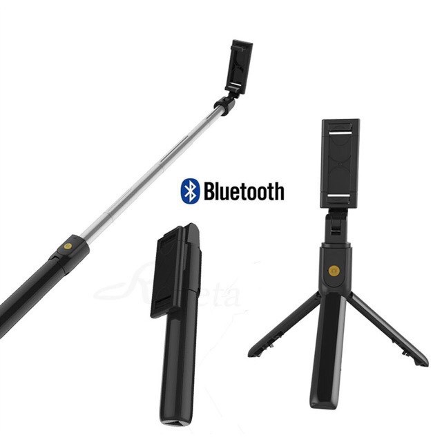 Gậy Chụp Hình Selfie Kiêm Giá Đỡ Tripod 3 Chân Cho Điện Thoại Bluetooth K07