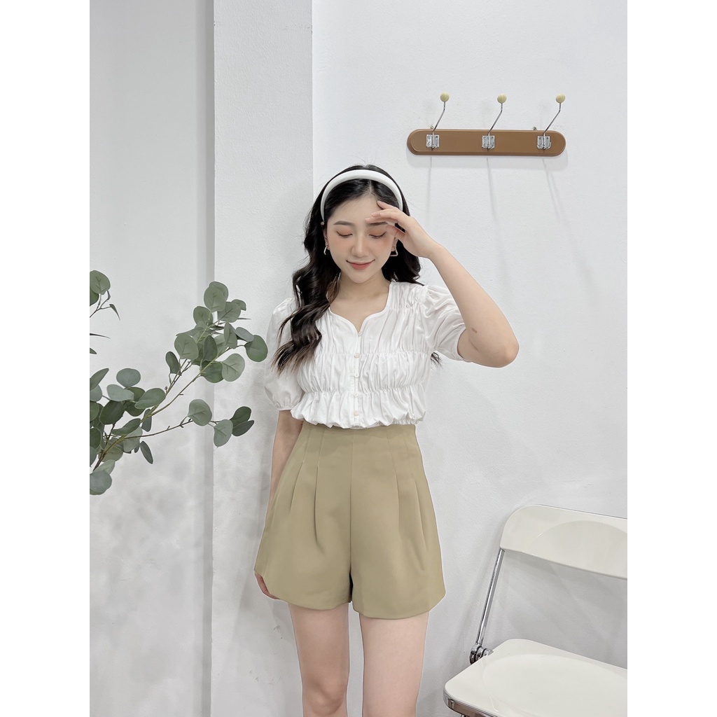 ÁO CỘC TAY CHUN CHỈ KHUY SỪNG