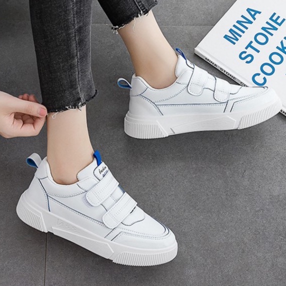 Giày thể thao nữ giá rẻ sneaker nữ màu trắng đế bằng cao cấp ulzzang - TKB-C5C5