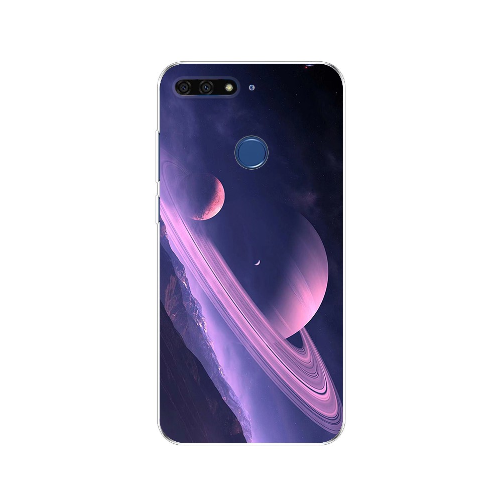 Huawei Nova 2 Lite/Honor 7C/Y7 Prime 2018 5.99" Cover Starry Sky Painted Phone Casing Soft TPU Silicone Case