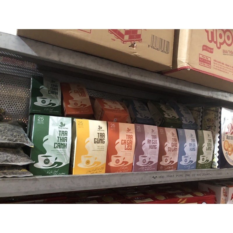 Trà túi lọc Thái Hưng- 25 túi 125g- Trà thìa canh, Đinh Lăng, Giảo Cổ Lam, Cà gai Leo, Trà Gừng, An Dạ Hưng, An Gút Hưng