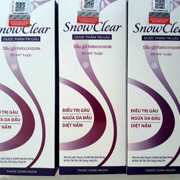 Nhà thuốc Pharnamhai, Dầu gội trị gàu Snowclear 50ml