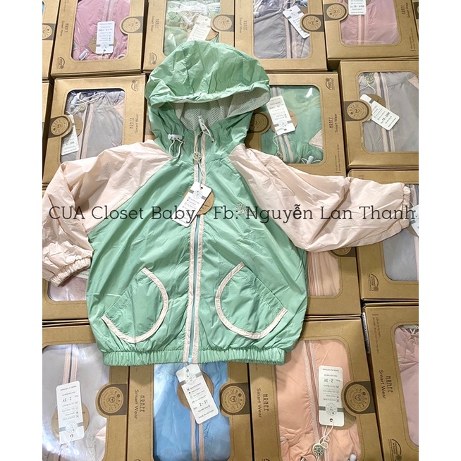 Áo khoác gió 2 lớp Hrnee siêu mềm, tránh gió cho bé