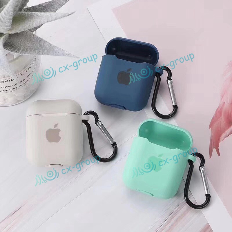 Vỏ bọc silicon bảo vệ hộp tai nghe chống rơi vỡ cho AirPods 1 | 2