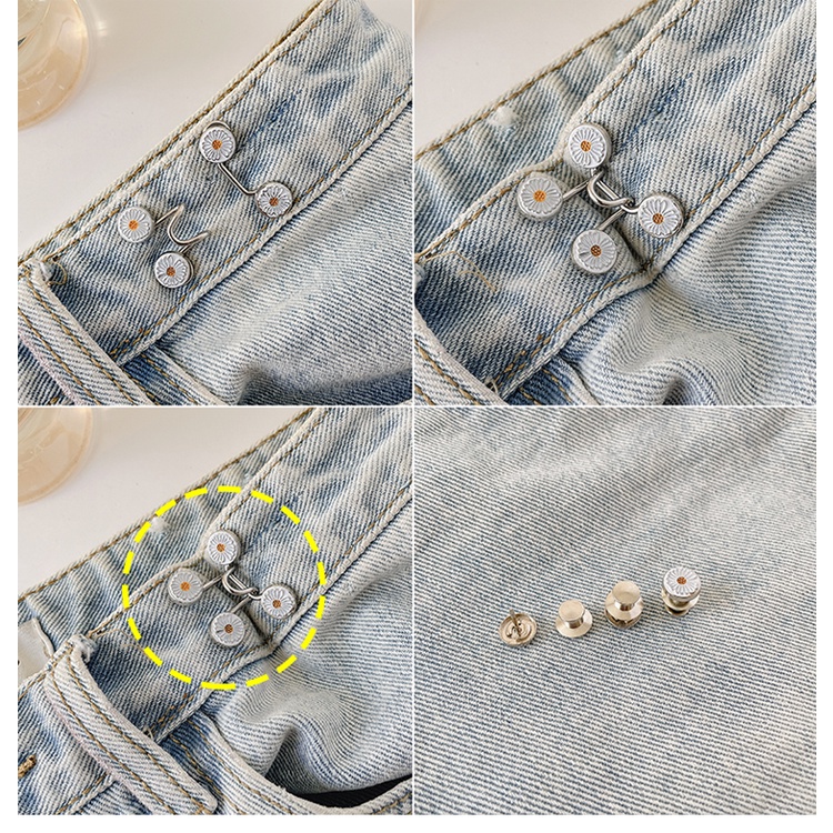 Nút cài sửa chữa thay đổi kích cỡ cho eo quần