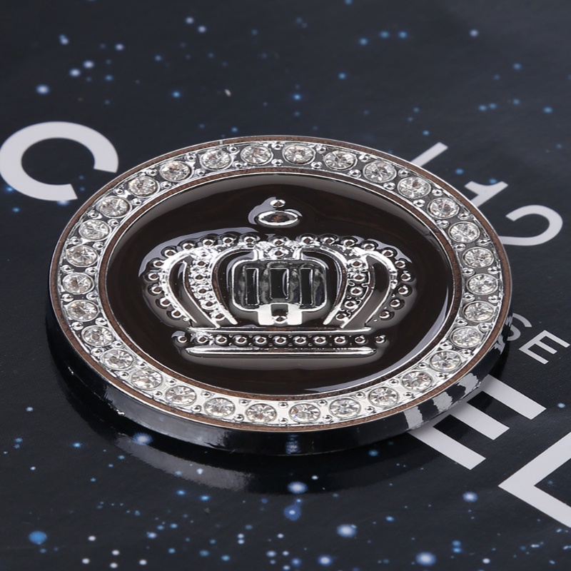 Miếng Dán Đề Can Họa Tiết Vương Miện Kim Cương 3D Trang Trí Xe Hơi