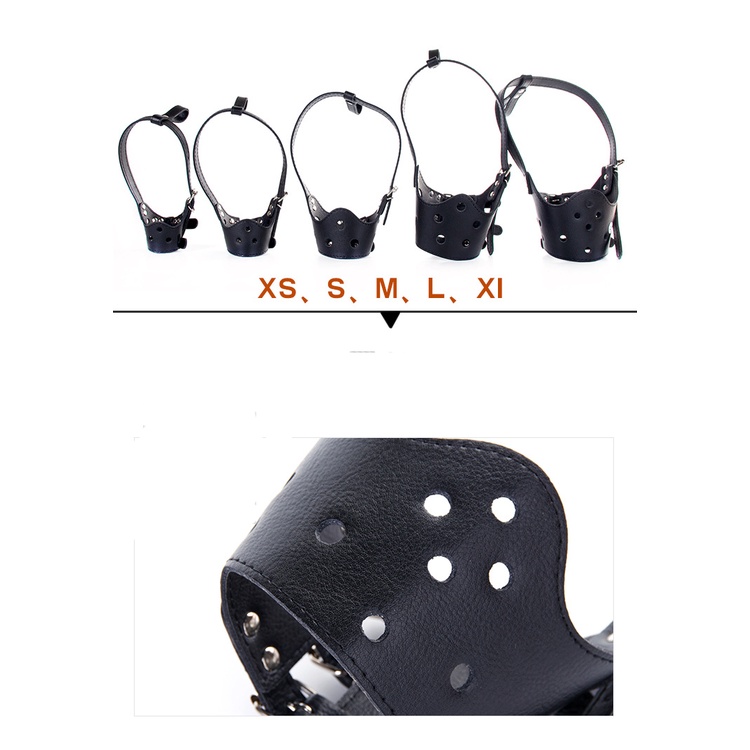 Rọ mõm cho chó bằng da đẹp (màu xanh dương)