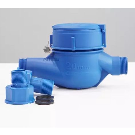Đồng hồ từ có kiểm định thân nhựa ABS DN15 Miha Minh Hòa- có giấy Kiểm định trong hộp- BH 12 tháng