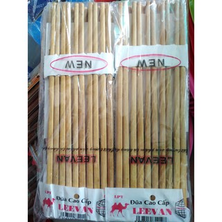 Combo 10 Đôi Đũa Gỗ Tự Nhiên, Bộ 10 Đôi Đũa Ăn Cơm