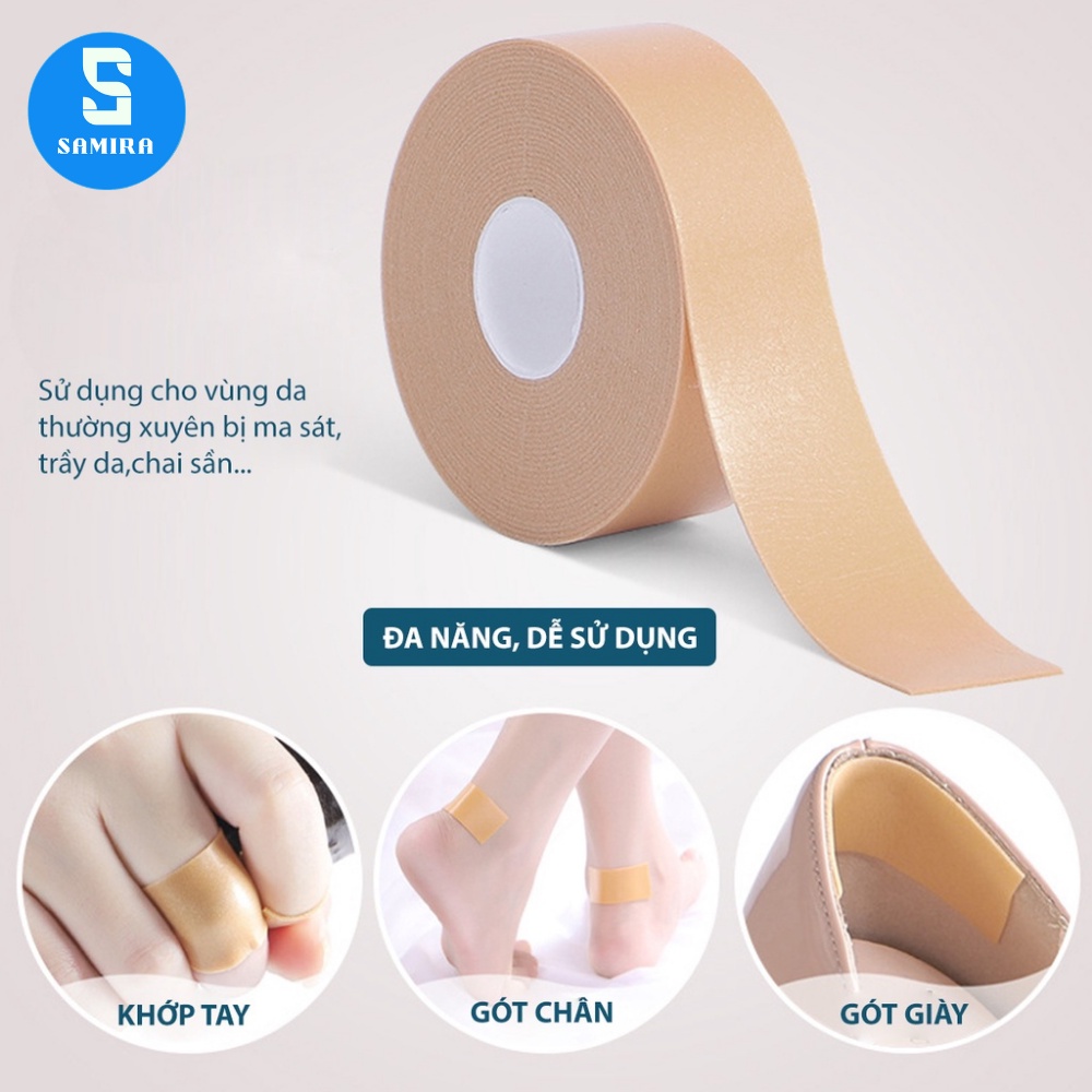 Cuộn băng keo đa năng 5m dán gót bảo vệ chân chống ma sát đau chân chai chân khi mang giày cao gót SA22
