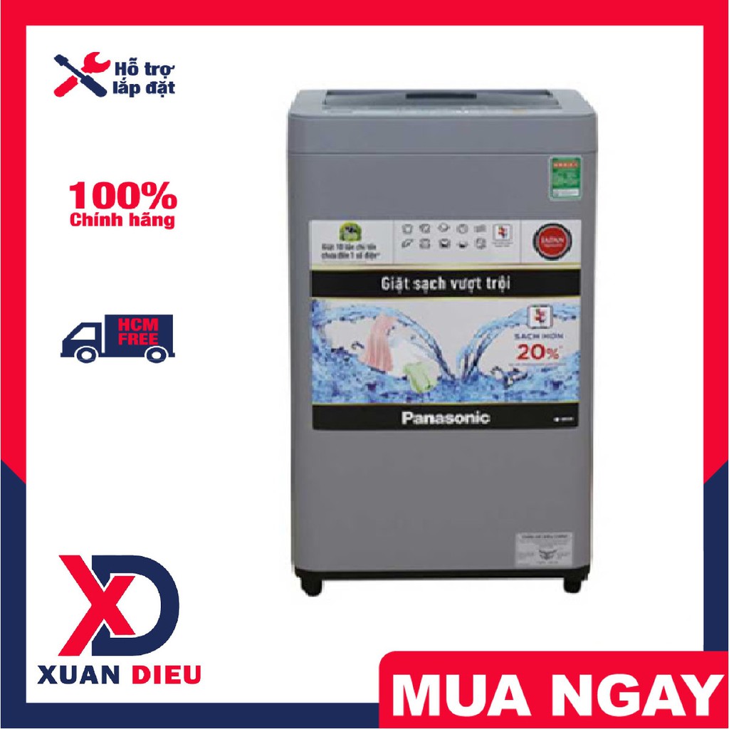 Máy giặt Panasonic 8 kg NA-F80VS9GRV , 700 vòng/phút, Bảo hành chính hãng 24 tháng, giao hàng  miễn phí HCM