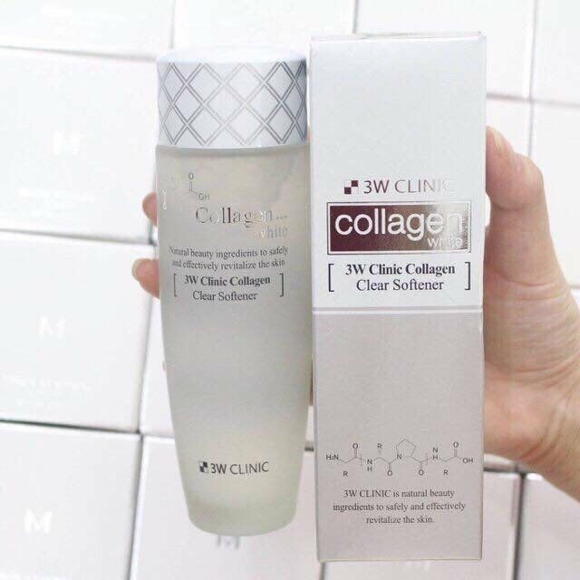 Nước hoa hồng trắng da 3W Clinic Collagen White 150ml