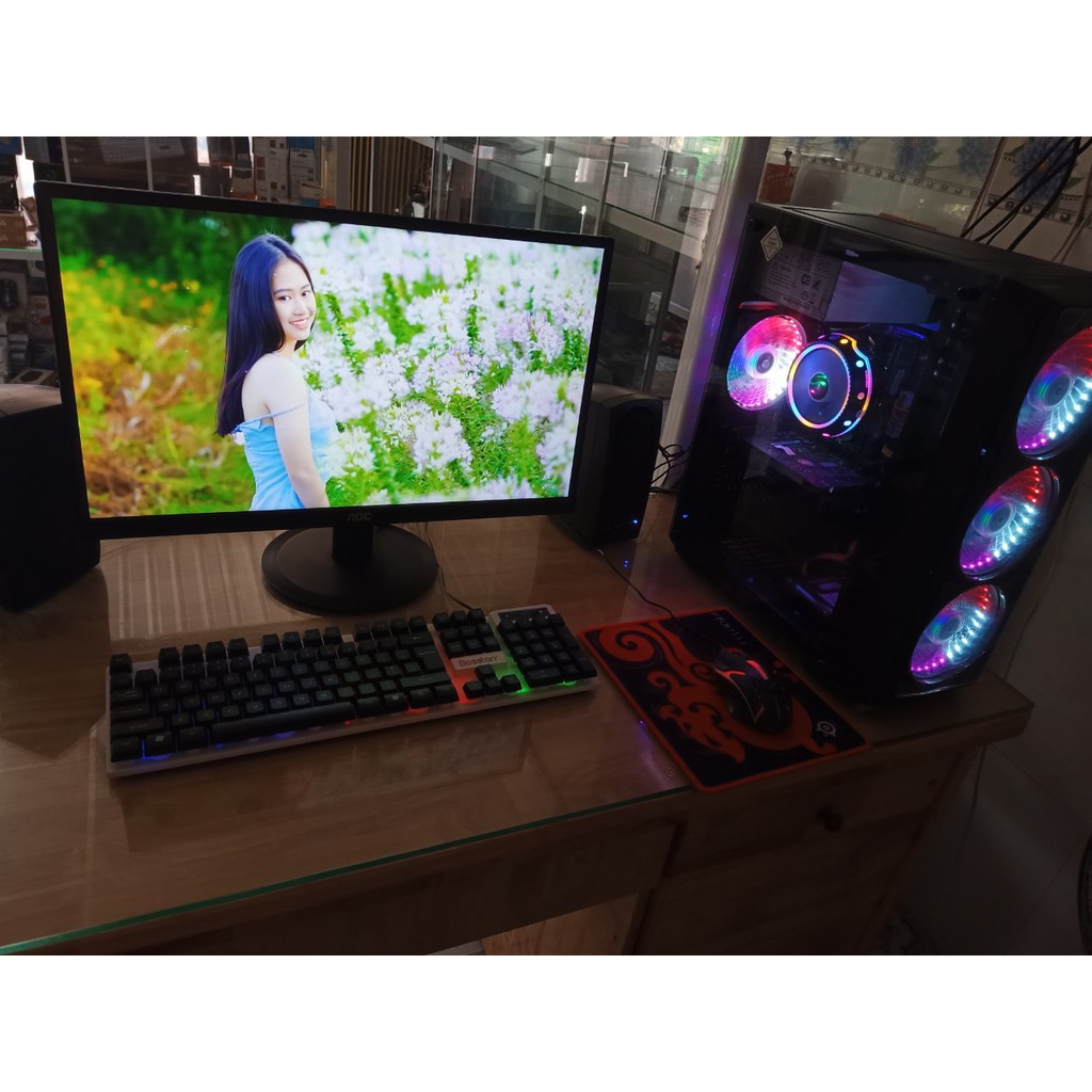 Bô máy căng tất cả các game online hiện nay i3 4160 / Ram 8G / VGA GTX 1050 2G DR5 / SSD 120G + HDD 250G / MÀN HÌNH 24in | BigBuy360 - bigbuy360.vn