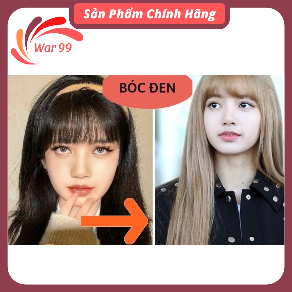 BÓC ĐEN Thuốc nhuộm tóc bóc màu tóc đen tặng kèm oxy găng tay mũ ủ