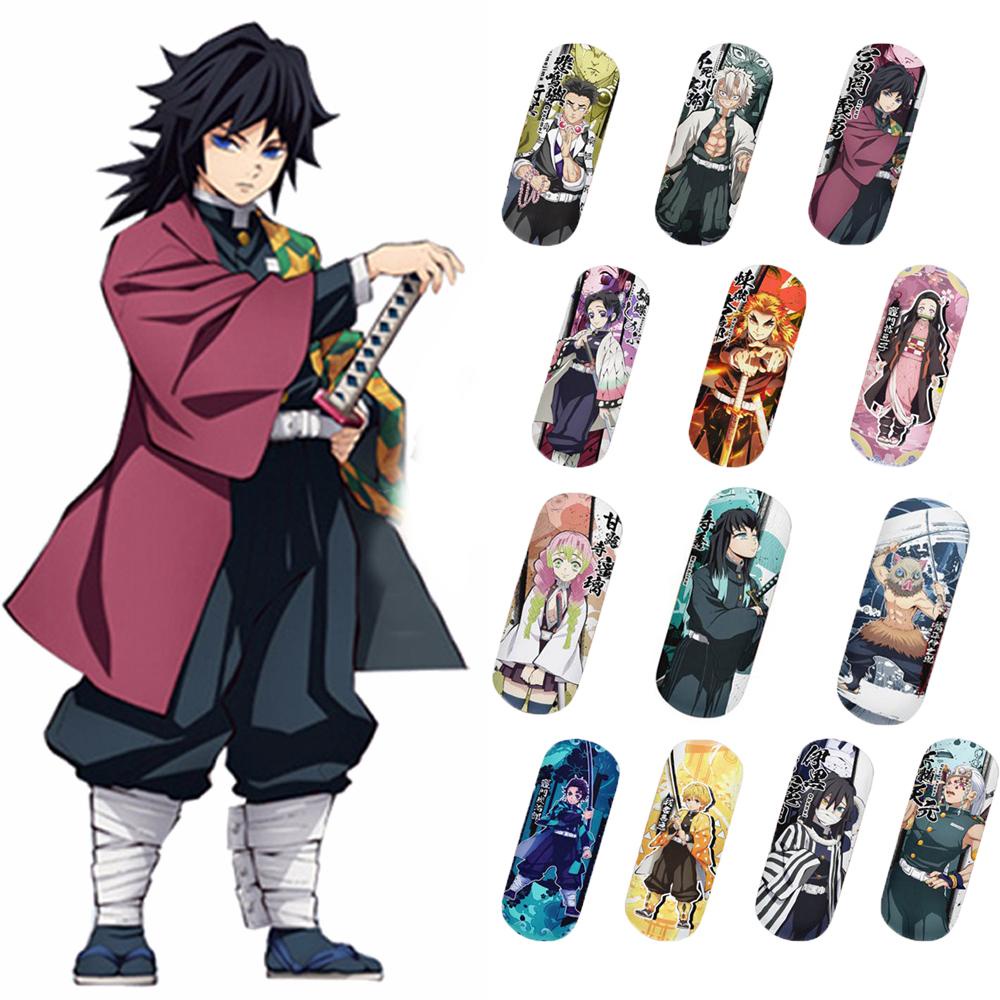 LILYES Hộp Đựng Mắt Kính Bằng Da Họa Tiết Demon Slayer Kimetsu No Yaiba Độc Đáo