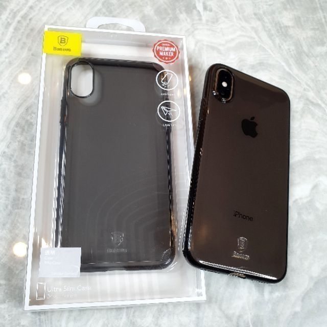 Ốp lưng Silicone chống bụi Baseus Simple Case cho iPhone X / Xs ( Soft Silicone, Dirt-resistant Case)