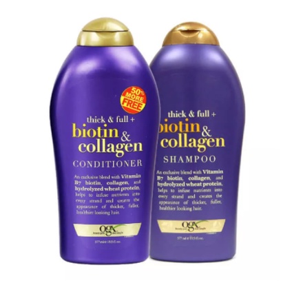 BỘ GỘI XẢ NGĂN RỤNG TÓC, KÍCH THÍCH MỌC TÓC BIOTIN COLLAGEN 577ml