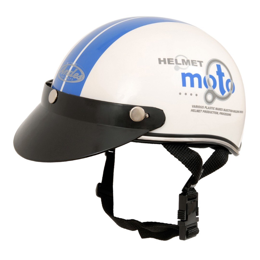 Mũ bảo hiểm nửa đầu Andes haly - tem moto
