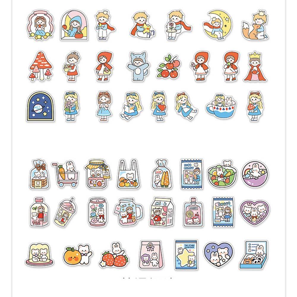 Miếng Dán Trang Trí Hộp Bánh Hình Gấu Kawaii Dễ Thương DIY