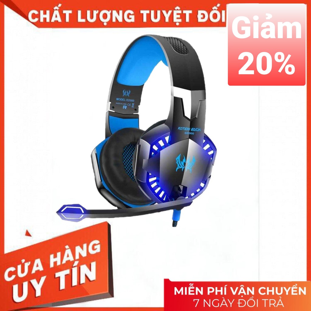 Tai Nghe chụp tai Gaming KOTION G-2 | Tai nghe có dây Cao Cấp Chính hãng với âm thanh siêu trầm_không đau tai