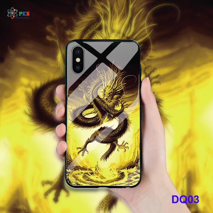 Ốp lưng Iphone XS MAX in 3D hình rồng dạ quang tự phát sáng ban đêm