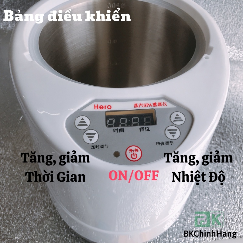 Nồi Xông Hơi 4L Hero Chính Hãng - Nồi Xông Hơi Toàn Thân, Xông Hơi Giải Cảm, Spa,... - BK Chính Hãng