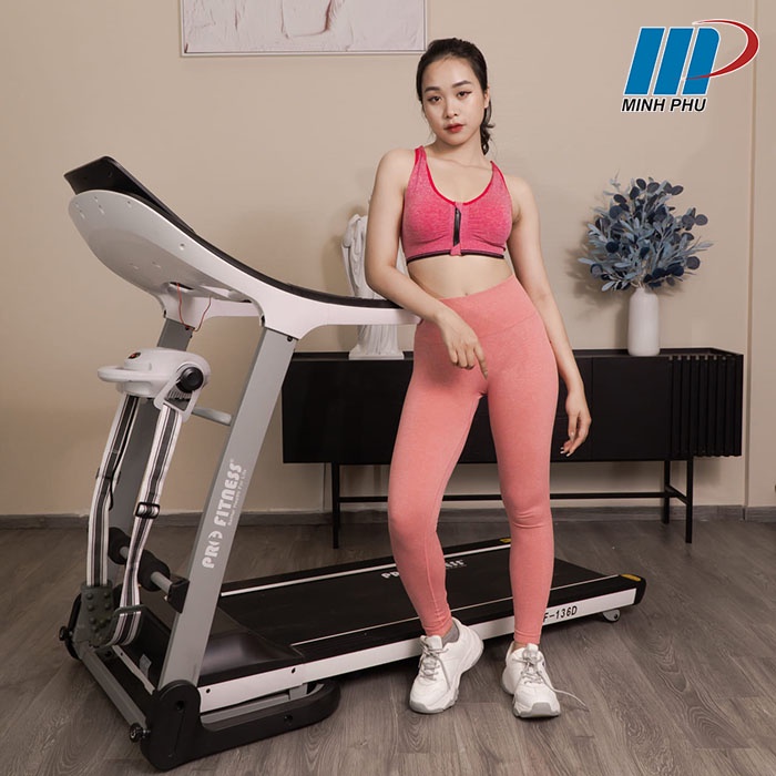 Máy chạy bộ điện đa năng cho gia đình Pro Fitness PF-136 có nâng độ dốc tự động + động cơ 2.5HP