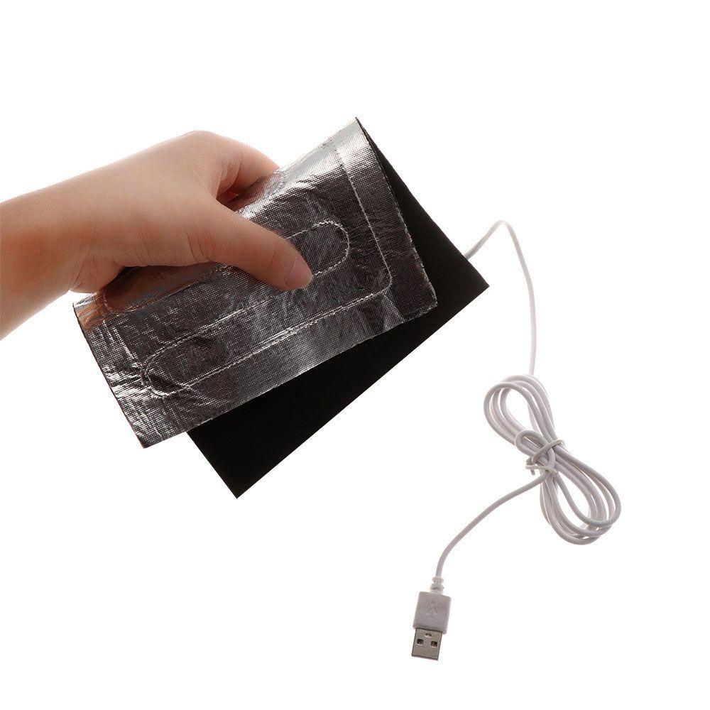 Miếng Đệm Sưởi Ấm USB 2 Kích Thước 5V Bằng Sợi Carbon Dùng Trong Mùa Đông