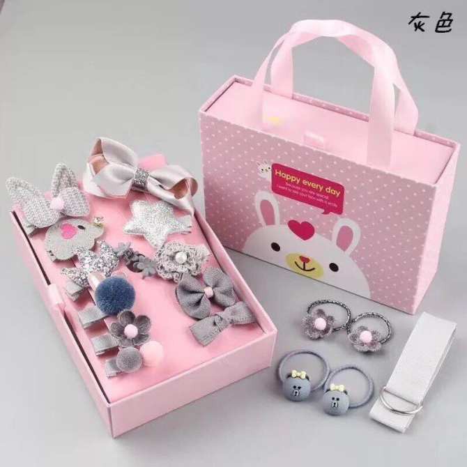Set Nơ dây buộc tóc 18 chi tiết- cute cho bé
