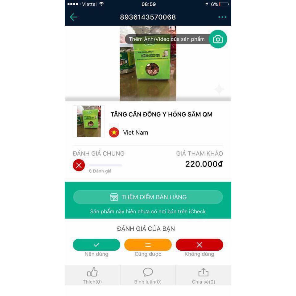 Tăng cân đông y Hồng sâm QM | BigBuy360 - bigbuy360.vn